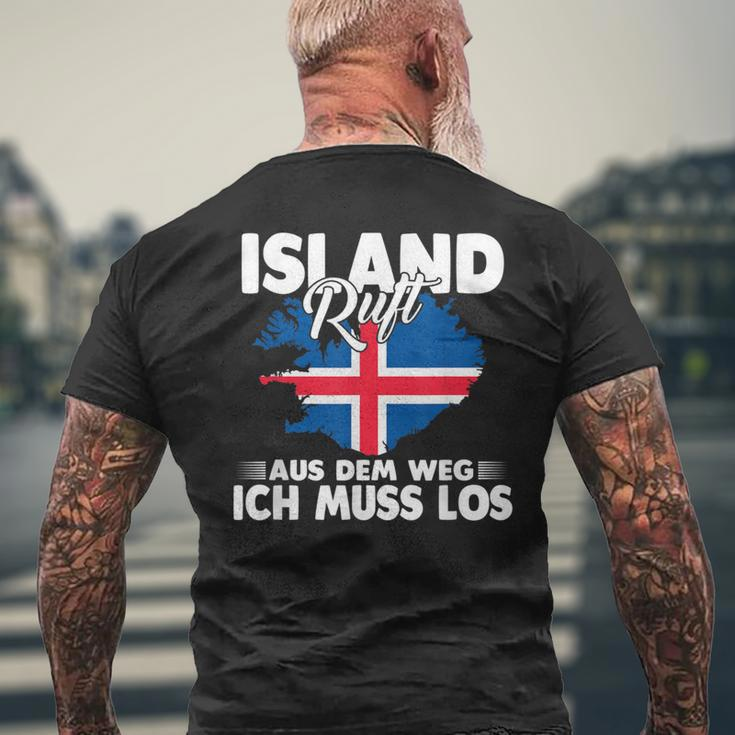 With Island Ruft Aus Dem Weg Ich Muss Los T-Shirt mit Rückendruck Geschenke für alte Männer