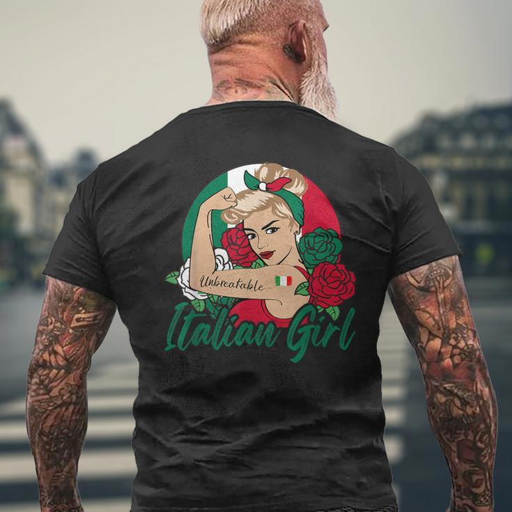 Italienisches Mädchen Retro-Kurzärmliges Herren-T-Kurzärmliges Herren-T-Shirt, Stolzes Design im Vintage-Stil Geschenke für alte Männer