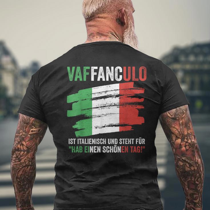 Italy Italian Sicilyaffanculo T-Shirt mit Rückendruck Geschenke für alte Männer