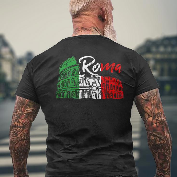 Italy Lover Cute Italian Italia Roma Men's T-shirt Back Print Gifts for Old Men