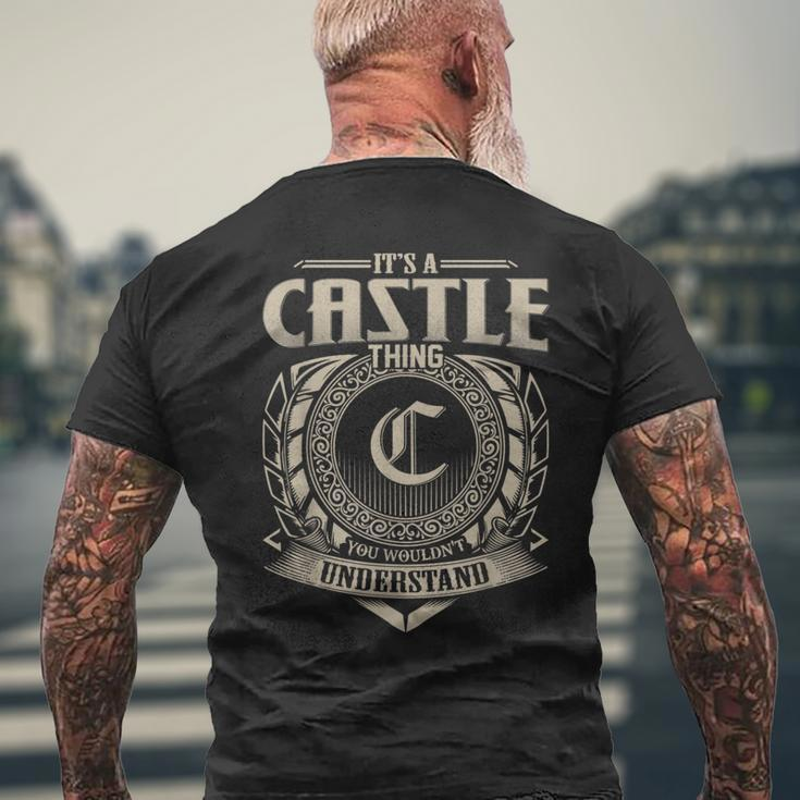 It's A Castle Thing You Wouldn't Understand Name Vintage Men's T-shirt Back Print Gifts for Old Men