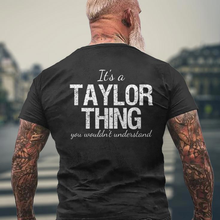 It's A Taylor Thing Matching Family Reunion Pride Heritage Men's T-shirt Back Print Gifts for Old Men