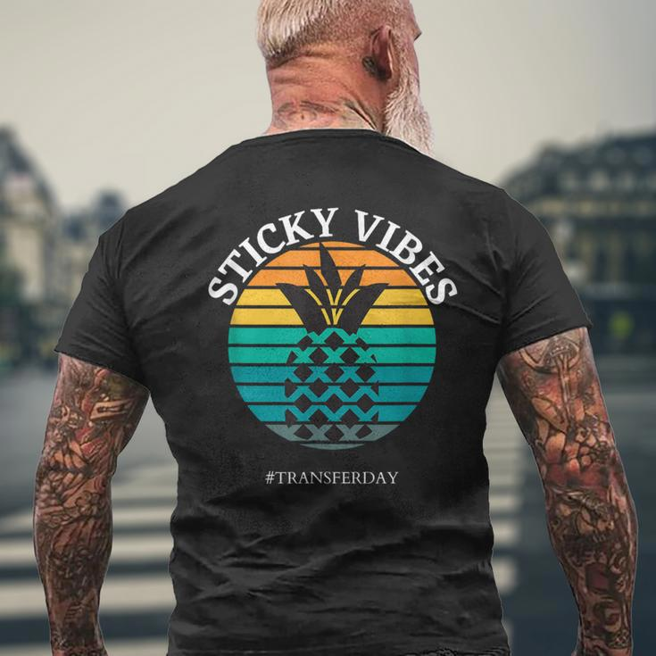 Ivf Embryo Transfer Day Pineapple Men's T-shirt Back Print Gifts for Old Men