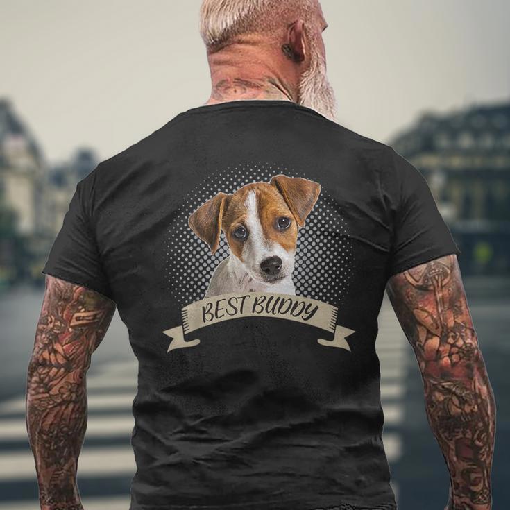 Jack Russel Terrier Best Friend Dog Portrait T-Shirt mit Rückendruck Geschenke für alte Männer