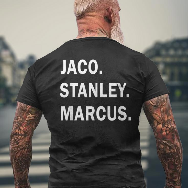Jaco Stanley Marcus Jazz Guitar Gods Musician Men's T-shirt Back Print Gifts for Old Men