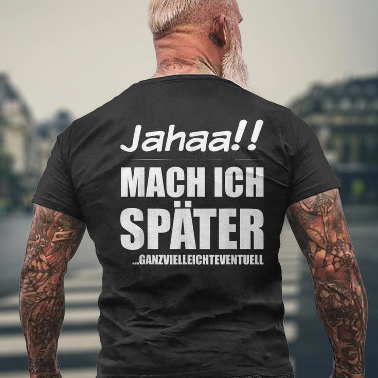 Jahaa Mach Später Cheeky Slogan Nager T-Shirt mit Rückendruck Geschenke für alte Männer