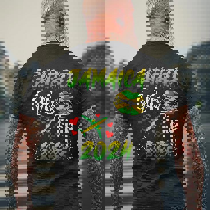 Jamaica Girls Trip 2024 Vacation Jamaica Travel Girls Men's T-shirt Back Print Gifts for Old Men Jamaica Girls Trip 2024 Vacation Jamaica Travel Girls Men's T-shirt Back Print Gifts for Old Men