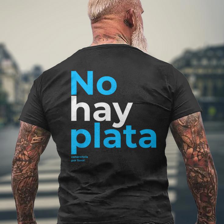 Javier Milei No Hay Plata Coherencia Por Favor Libertarismo T-Shirt mit Rückendruck Geschenke für alte Männer