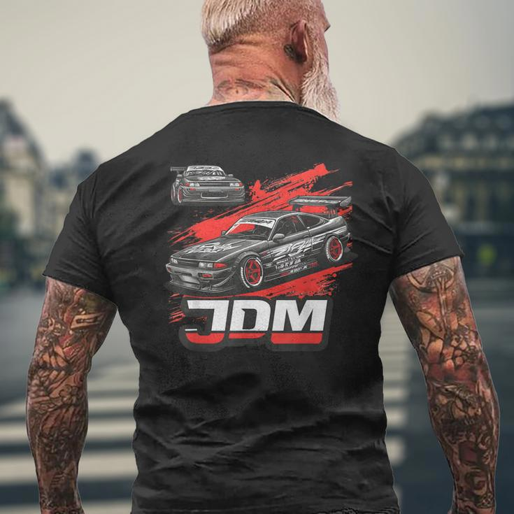 Jdm Drift Auto Cooles Retro Japan Tuning T-Shirt mit Rückendruck Geschenke für alte Männer
