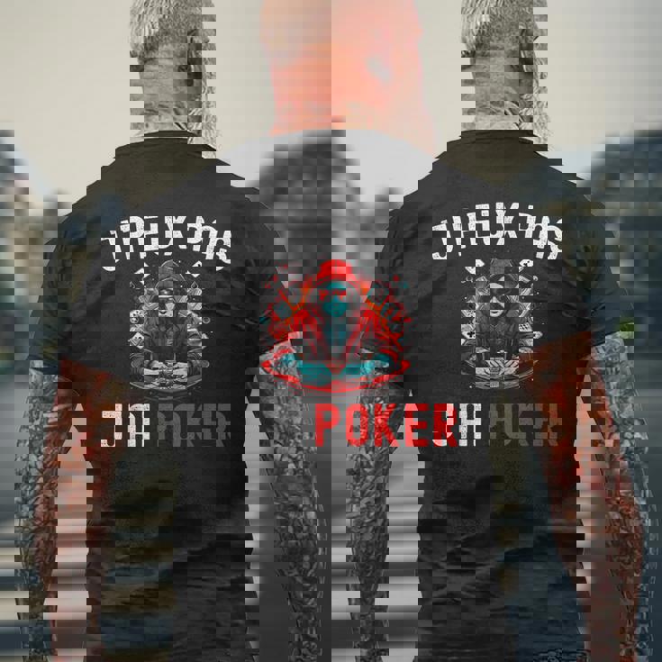Je Peux Pas J'ai Poker Vetement Poker Homme Humour Joueur T-shirt imprimé au dos Cadeaux pour les vieillards