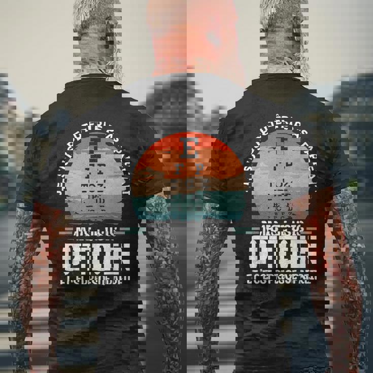 Je Suis Peut-Être Pas Parfait Mais Je Suis Opticien T-shirt imprimé au dos Cadeaux pour les vieillards