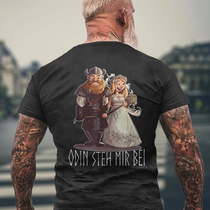 Jgaikings Odin Steh Mir Beiiking T-Shirt mit Rückendruck Geschenke für alte Männer