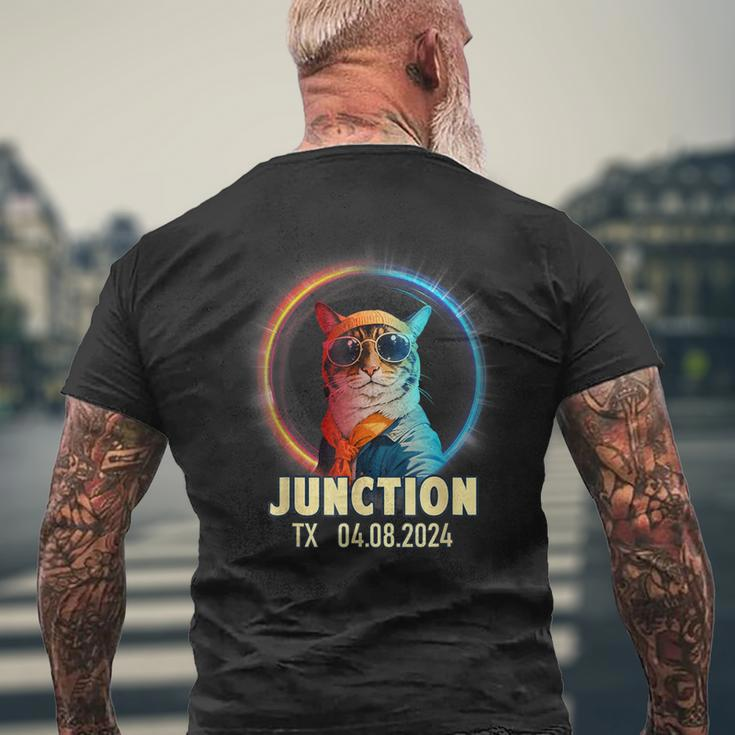 Johnson City Texas Total Solar Eclipse 2024 Men's T-shirt Back Print Gifts for Old Men