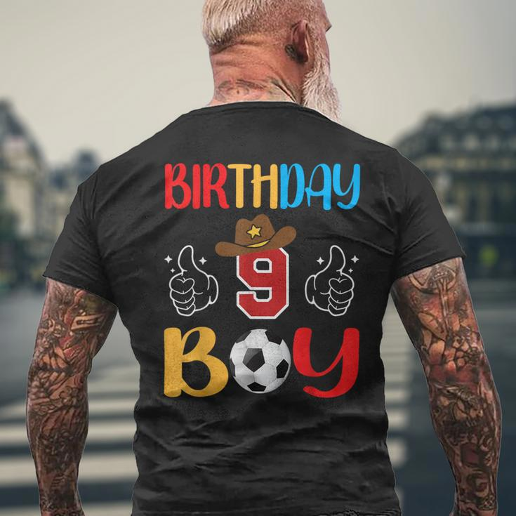 Jugendlicher 9-Jähriger Junge Zum 9 Geburtstag Fußball-Geschenke Für Jungen T-Shirt mit Rückendruck Geschenke für alte Männer