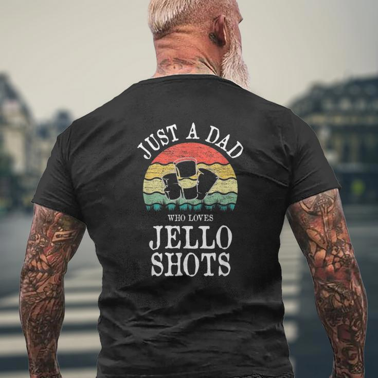 Just A Dad Who Loves Jello Shots Mens Back Print T-shirt Gifts for Old Men