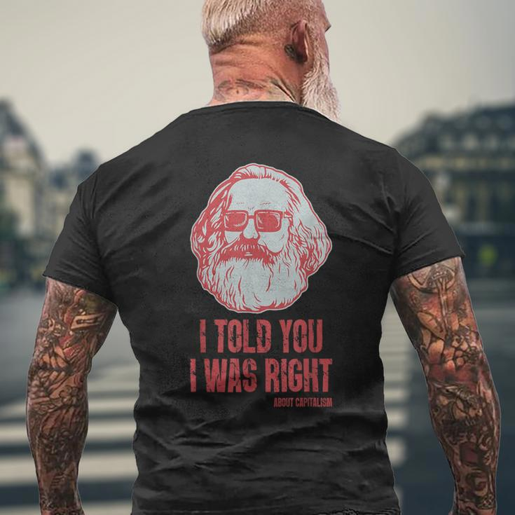 Karl Marx Marxism Communism Socialism Philosophy T-Shirt mit Rückendruck Geschenke für alte Männer