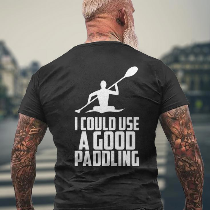 Kayak Canoe Accessories Supplies Boating Rafting Men's T-shirt Back Print Gifts for Old Men