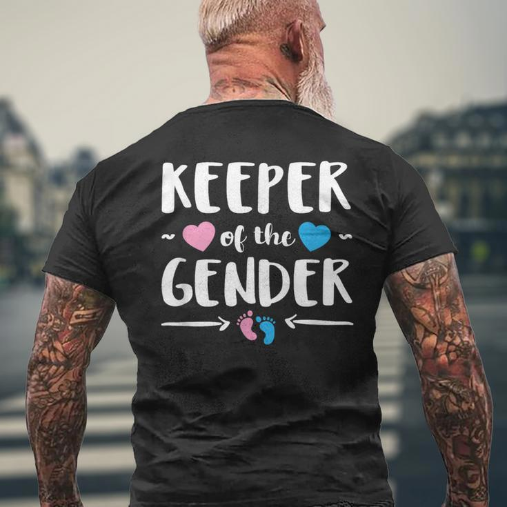 Keeper Of Gender Reveal Gender Reveal Announcement Men's T-shirt Back Print Gifts for Old Men