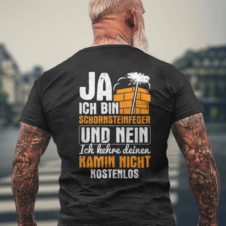 Kehre Deinen Kamin Nicht Frei Schornstein Sweeper T-Shirt mit Rückendruck Geschenke für alte Männer