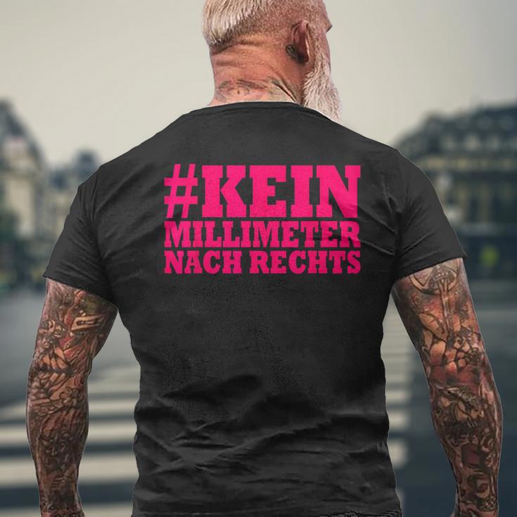 Kein Millimeter Nach Rechts T-Shirt mit Rückendruck Geschenke für alte Männer