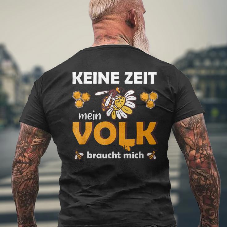 Keine Zeit, Mein Volk Braucht Mich Biene Schwarzes Kurzärmliges Herren-T-Kurzärmliges Herren-T-Shirt Geschenke für alte Männer