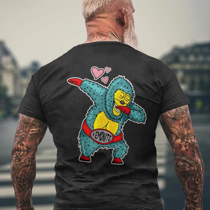 Kemonito Dabbing Mexican Luchador Mexicano Meme Men's T-shirt Back Print Gifts for Old Men