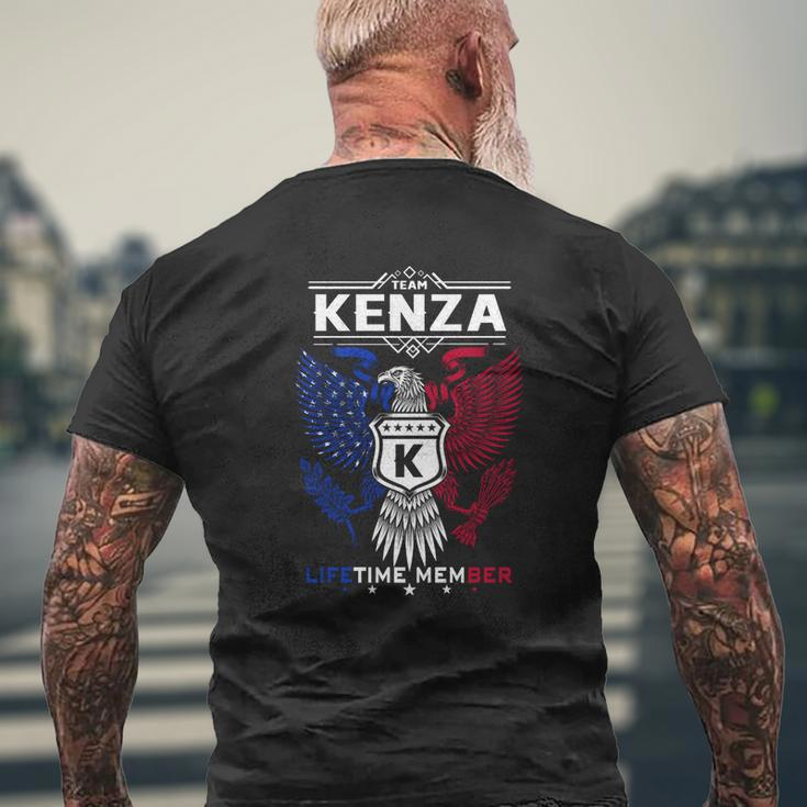 Kenza Name Kenza Eagle Lifetime Member G Mens Back Print T-shirt Gifts for Old Men