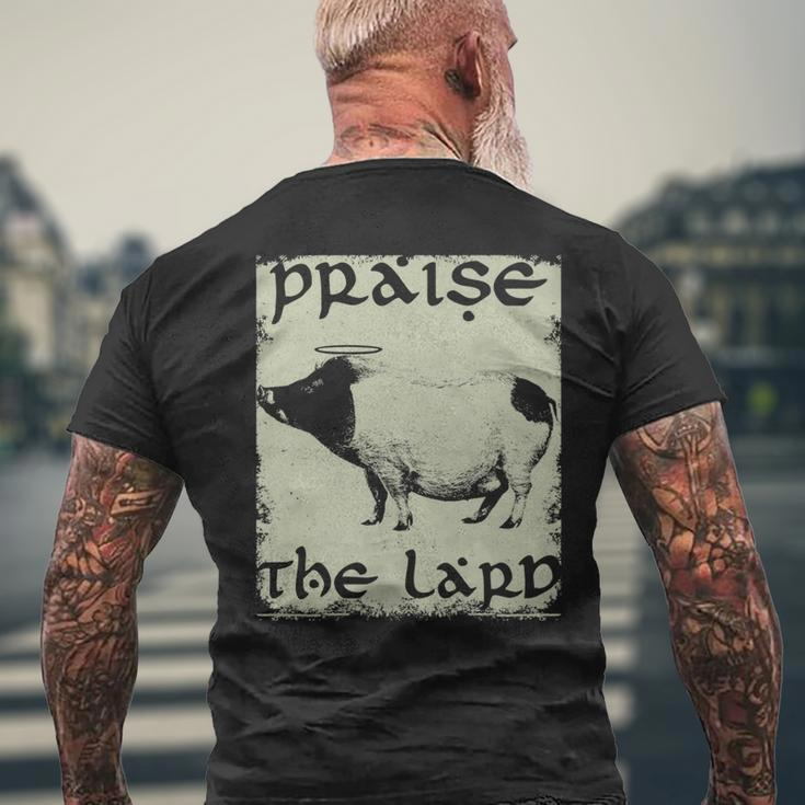 Keto Diet Praise The Lard Pork Bacon Men's T-shirt Back Print Gifts for Old Men