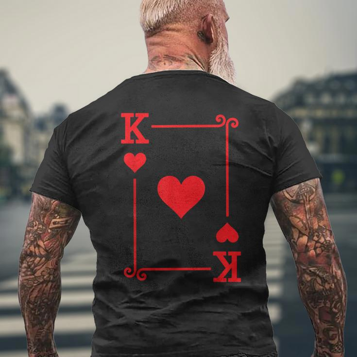 King Hearts Card Costume Playing Cards King Hearts Men's T-shirt Back Print Gifts for Old Men