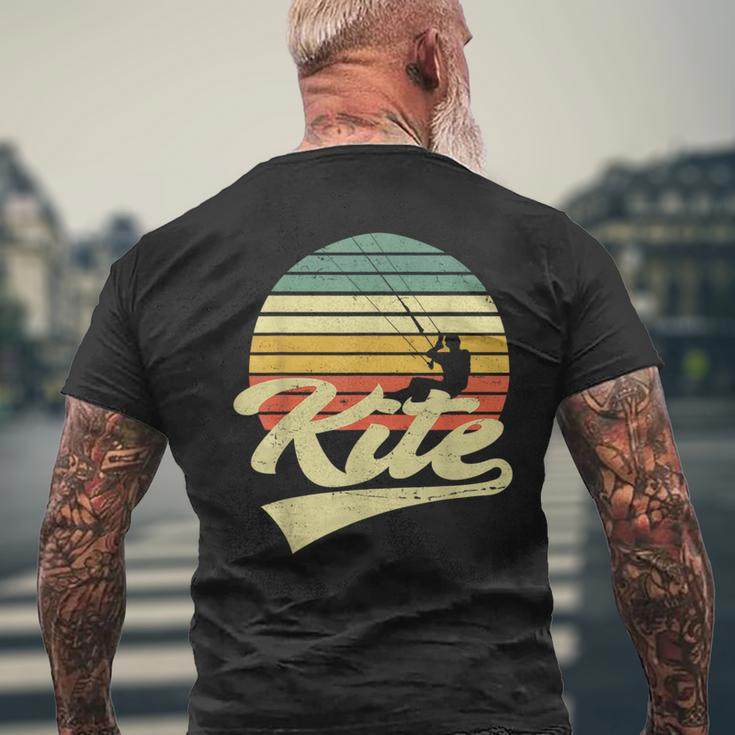 Kite Kiten Kiteboarding Kitesurfing Surf Vintage Retro T-Shirt mit Rückendruck Geschenke für alte Männer