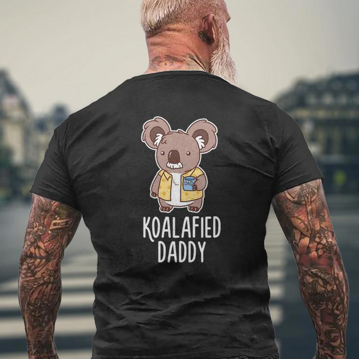 Koalafied Daddy Koala Bear Animal Lover Dad Mens Back Print T-shirt Gifts for Old Men