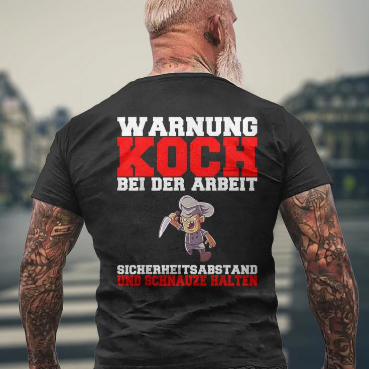Koch Warnung German Language T-Shirt mit Rückendruck Geschenke für alte Männer