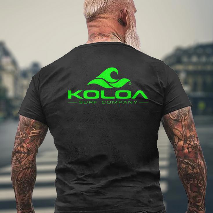 Koloa Surf Classic Wave Green Logo Men's T-shirt Back Print Gifts for Old Men