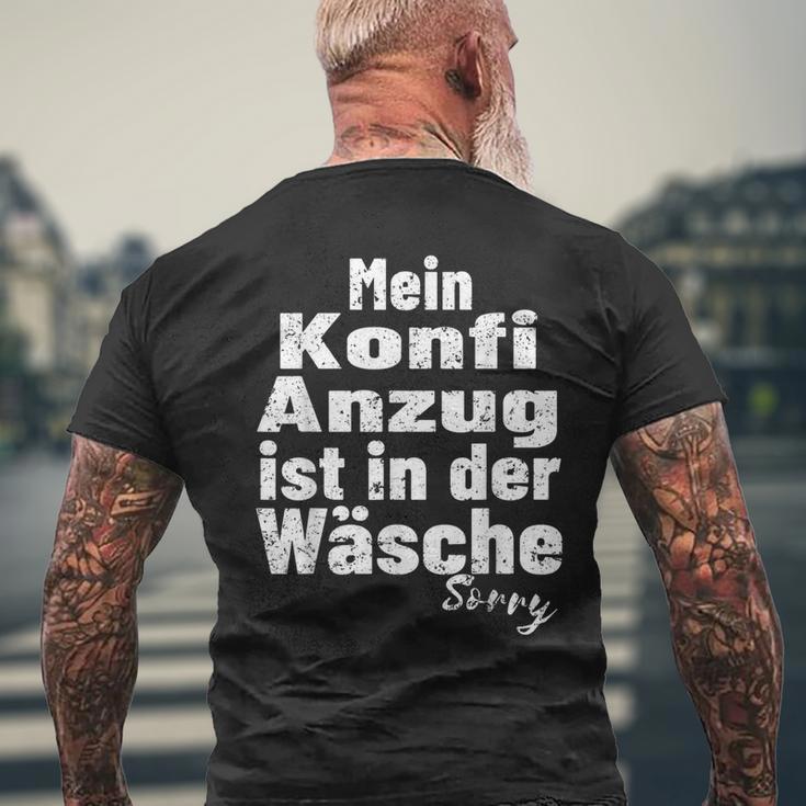 Konfirmanden Konfi Suit In Der Wäsche Confirmation T-Shirt mit Rückendruck Geschenke für alte Männer