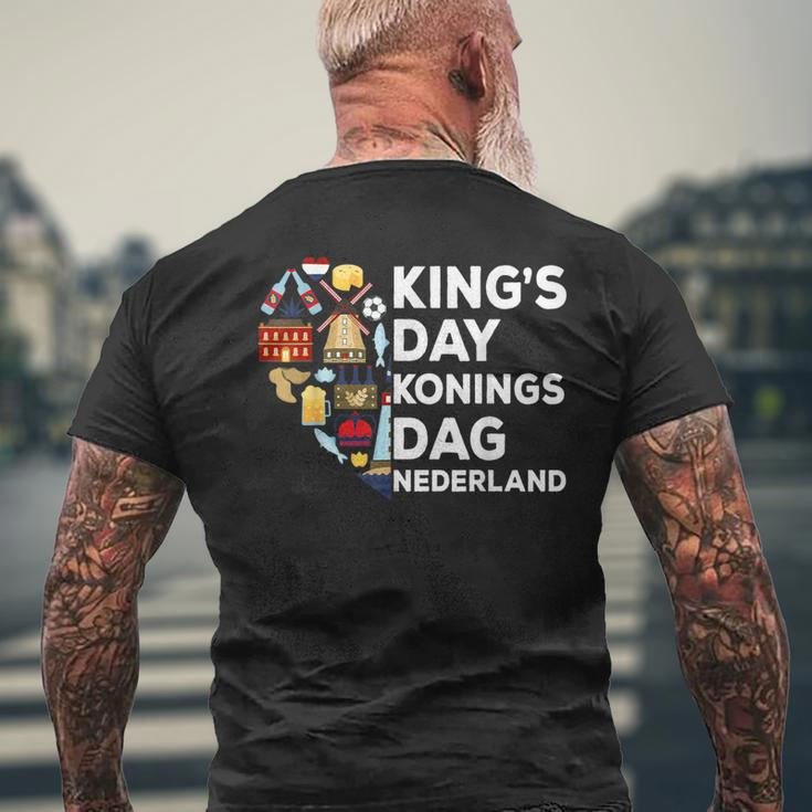 Koningsdag Netherlands Holidays Kings Day Amsterdam T-Shirt mit Rückendruck Geschenke für alte Männer