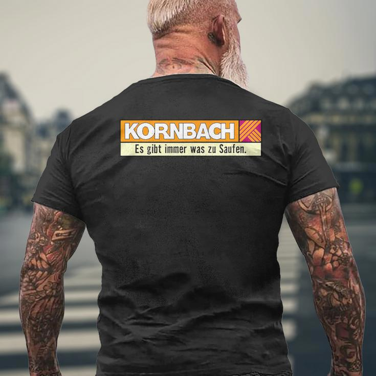 Kornbach Es Gibt Immer Was Zu Saufen T-Shirt mit Rückendruck Geschenke für alte Männer