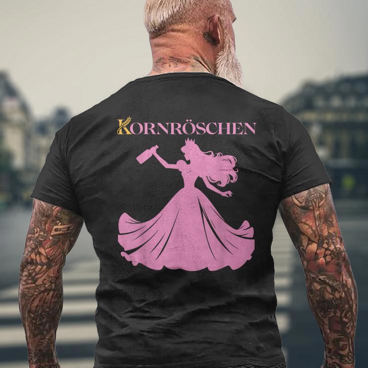 Kornröschen Saufen Prinzessin Alkohol Party Malle Feiern Jga T-Shirt mit Rückendruck Geschenke für alte Männer