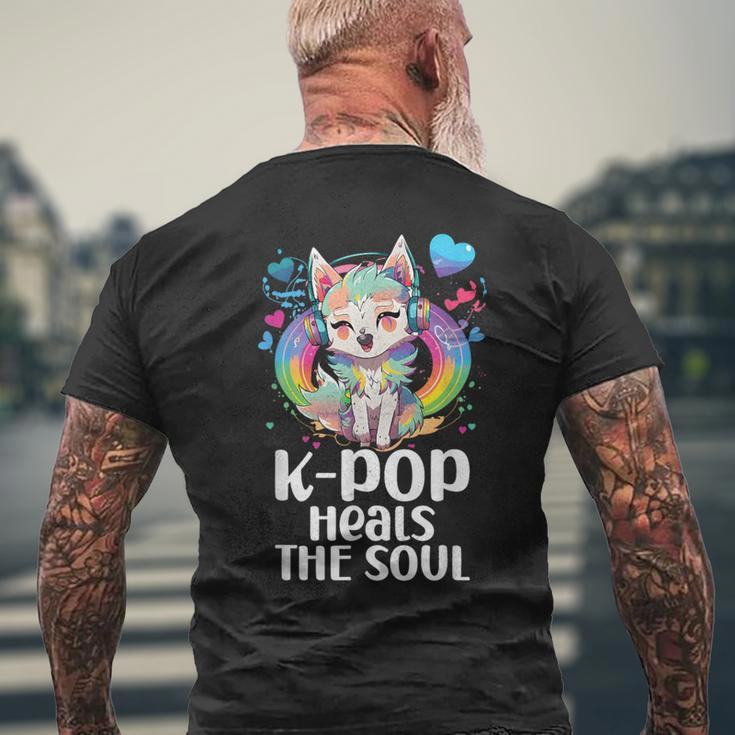 Kpop Items Bias Wolf Korean Pop Merch K-Pop Merchandise Men's T-shirt Back Print Gifts for Old Men