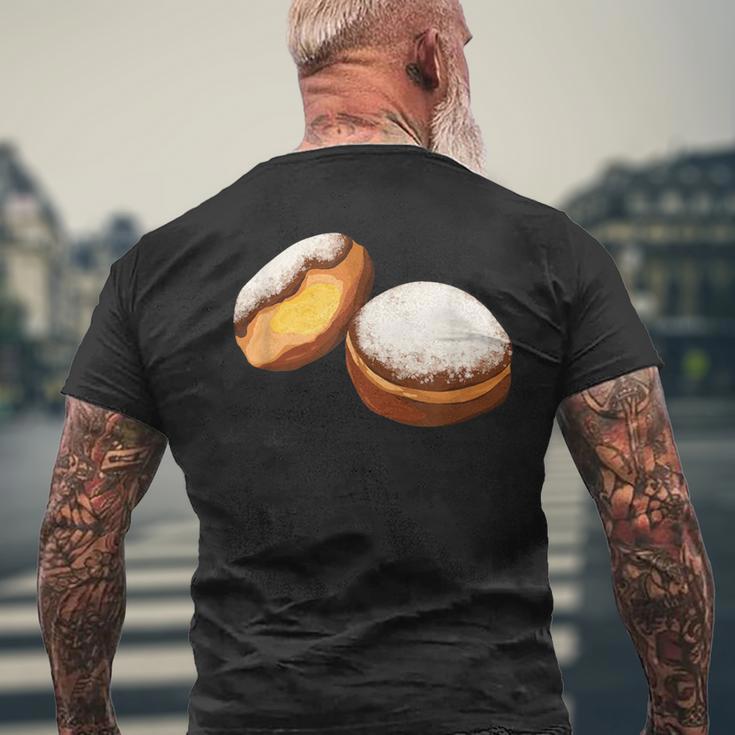 Krapfen Faschingskrapfen Berlin Pancakes T-Shirt mit Rückendruck Geschenke für alte Männer