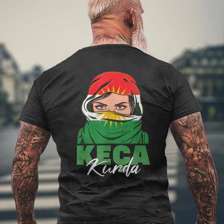 Kurdish Flag Kurdistan T-Shirt mit Rückendruck Geschenke für alte Männer