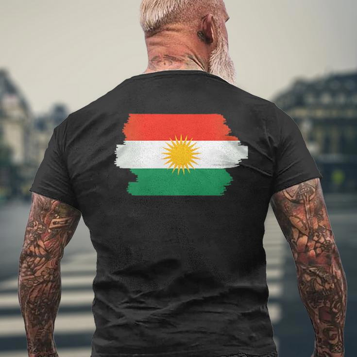 Kurdistan Flag Chest Kurdish Kurd T-Shirt mit Rückendruck Geschenke für alte Männer