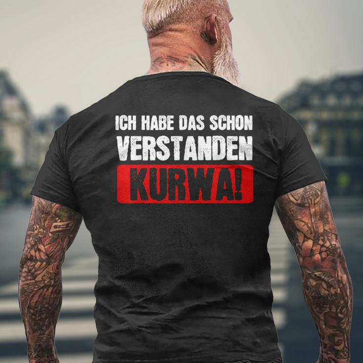 Kurwa Poland Polska T-Shirt mit Rückendruck Geschenke für alte Männer