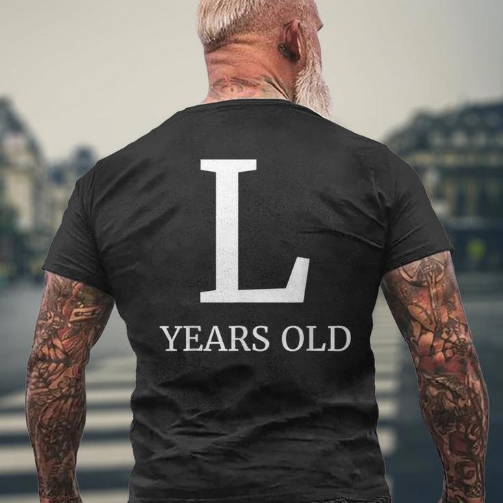 L Years Old Latin 50Th Birthday 50 Years Old Men's T-shirt Back Print Gifts for Old Men