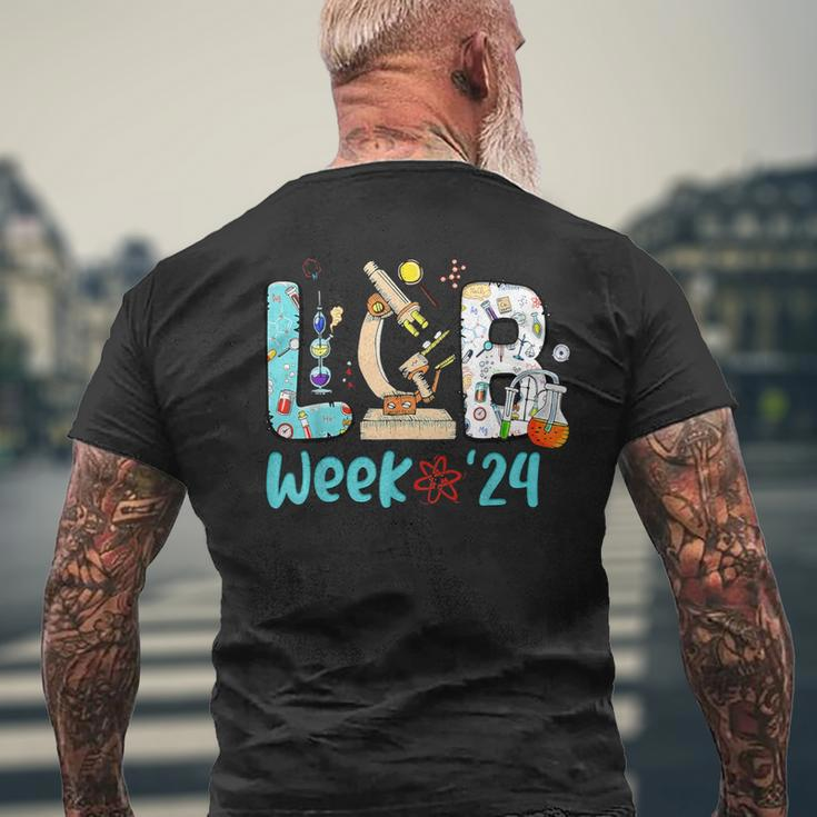 Lab Week 2024 Medical Lab Tech Patient Care Men's T-shirt Back Print Gifts for Old Men