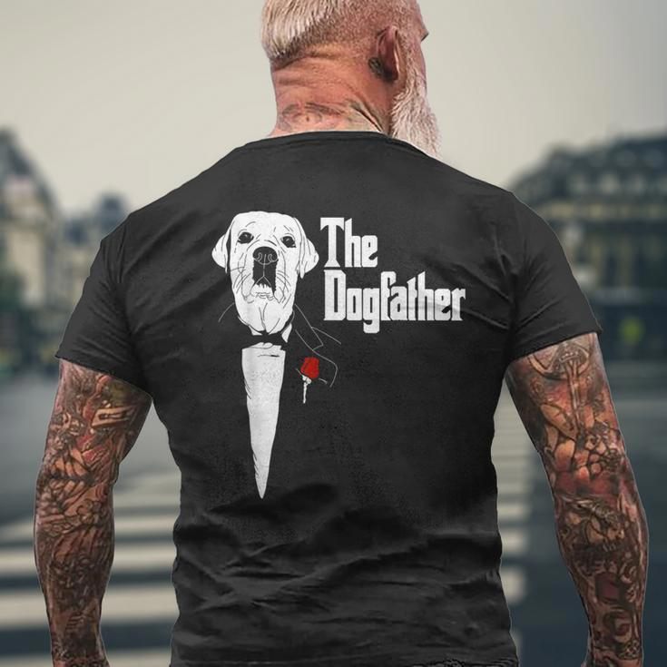 Labrador Retriever Dad The Dogfather Labrador Lab Men's T-shirt Back Print Gifts for Old Men