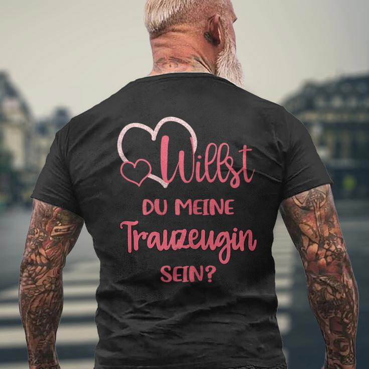 Ladies' Willst Du Meine Trauzeugin Sein T-Shirt mit Rückendruck Geschenke für alte Männer