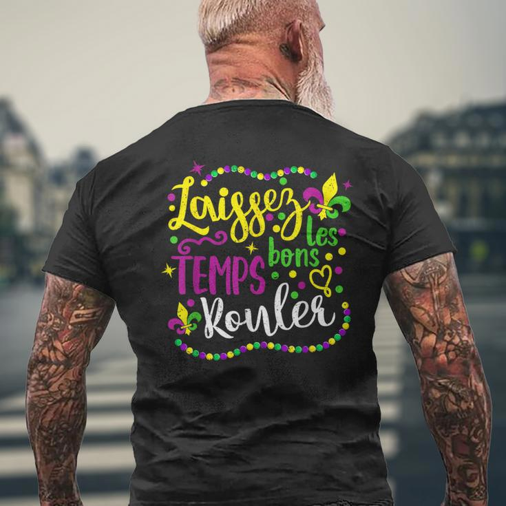 Laissez Les Bons Temps Rouler Mardi Gras 2024 New Orleans Men's T-shirt Back Print Gifts for Old Men