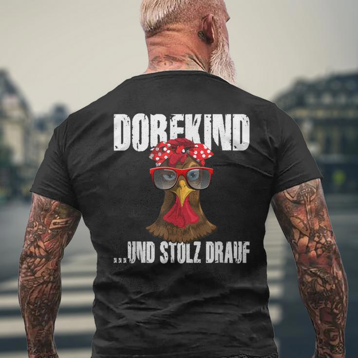 Landwirt Dorfkind & Stolz Drauf Villfkinder Saying Farm T-Shirt mit Rückendruck Geschenke für alte Männer