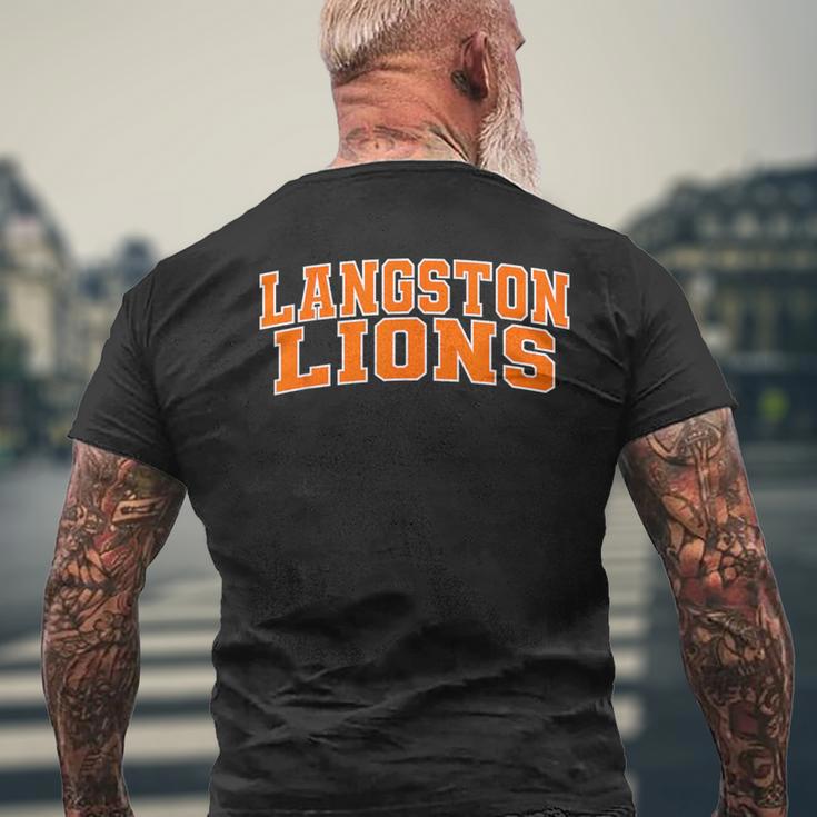 Langston University Lions Wht01 Men's T-shirt Back Print Gifts for Old Men