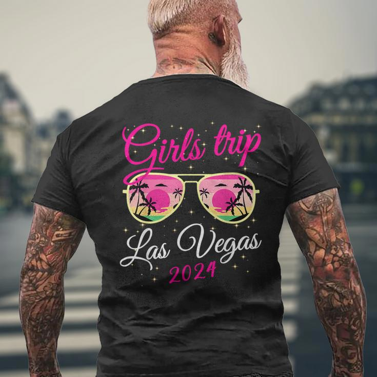 Las Vegas Girls Trip 2024 Girls Weekend Party Friend Match Men's T-shirt Back Print Gifts for Old Men